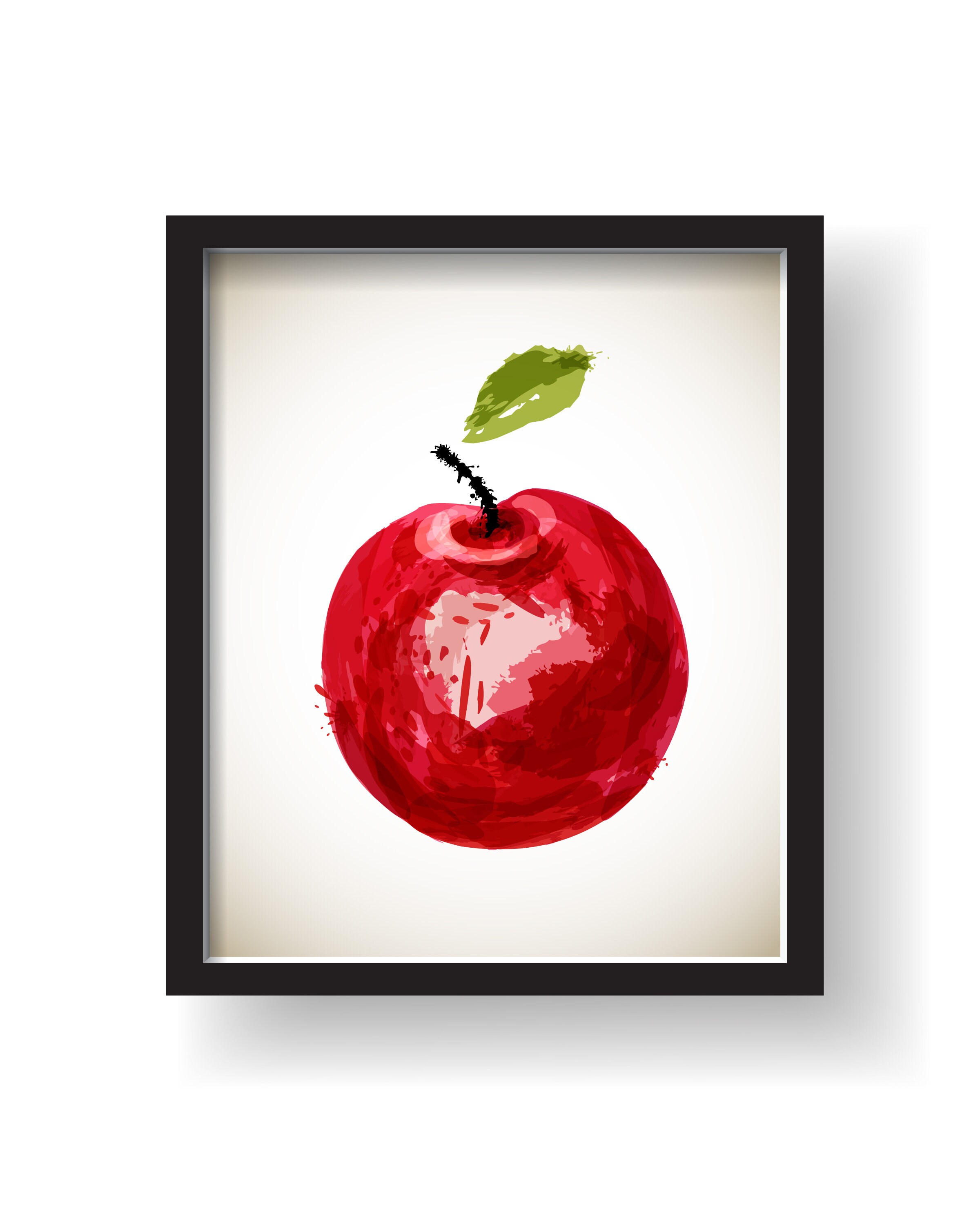 Watercolor Fruit Kitchen Wall Decor Fruit Kitchen Art Etsy