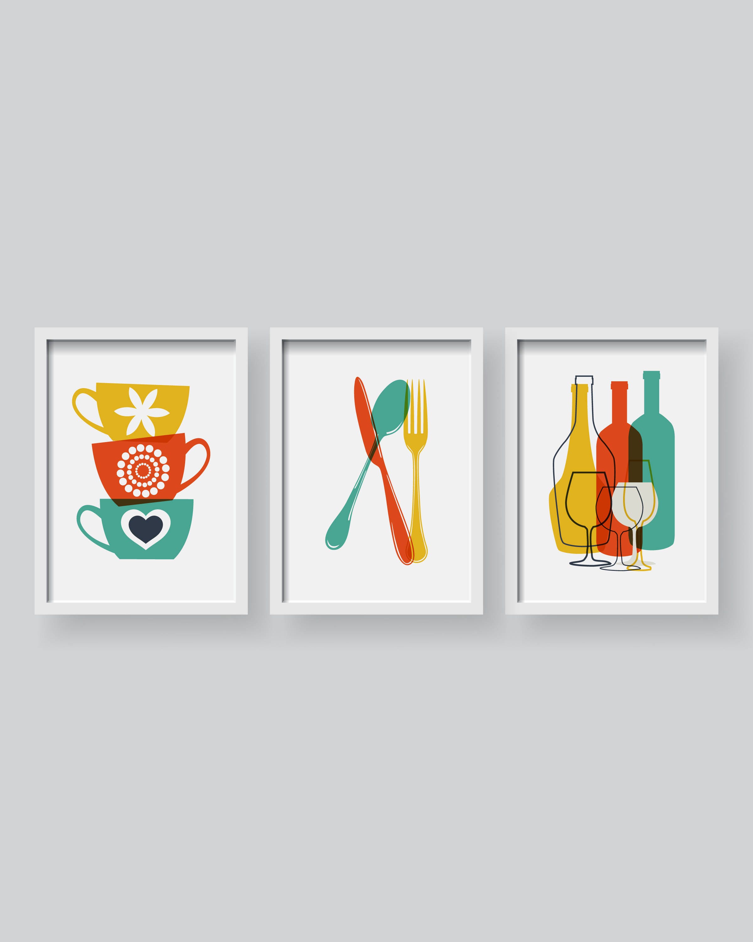 Lovely Modern Kitchen Decor Kitchen Wall Art Kitchen Prints Etsy