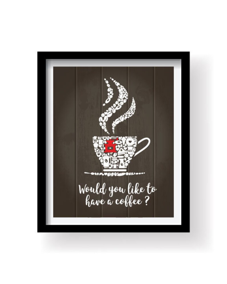 Brown Kitchen Decor Funny Kitchen Prints Kitchen Art Work Etsy