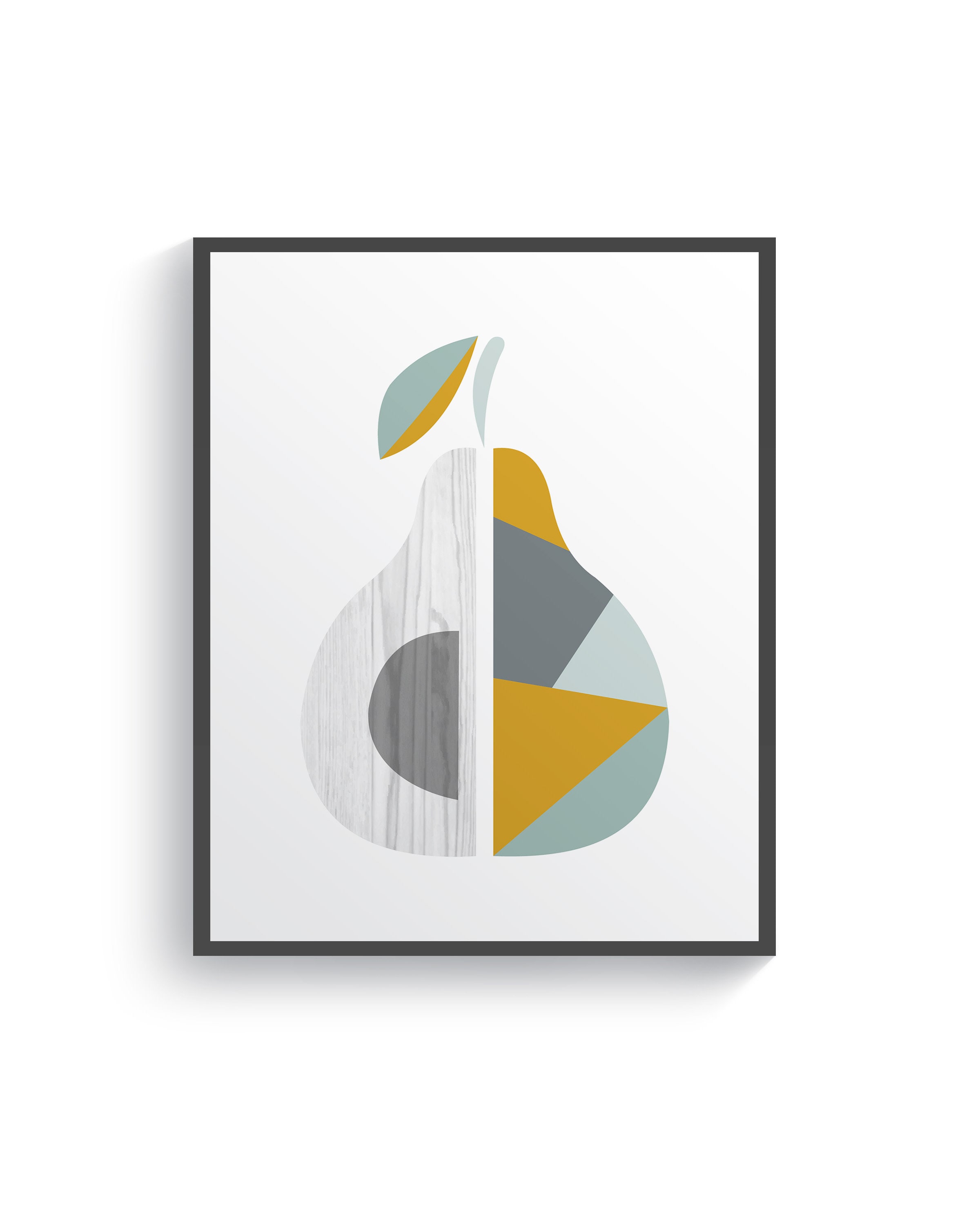 Modern Geometric Decor Modern Fruit Kitchen Wall Art Modern Etsy