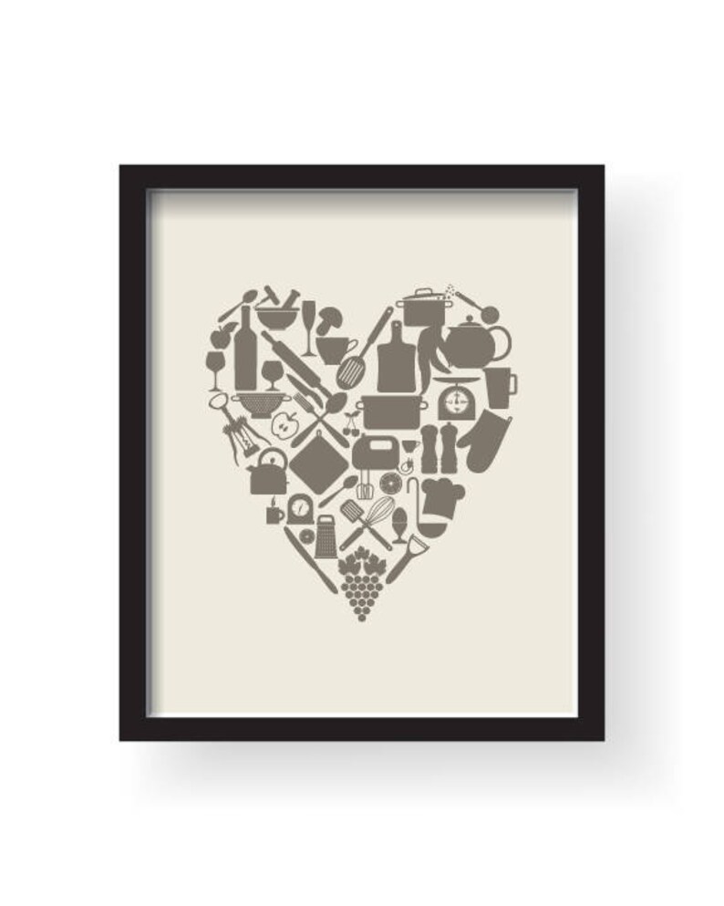 Teal Brown Kitchen Decor Kitchen Wall Art Set Kitchen Etsy