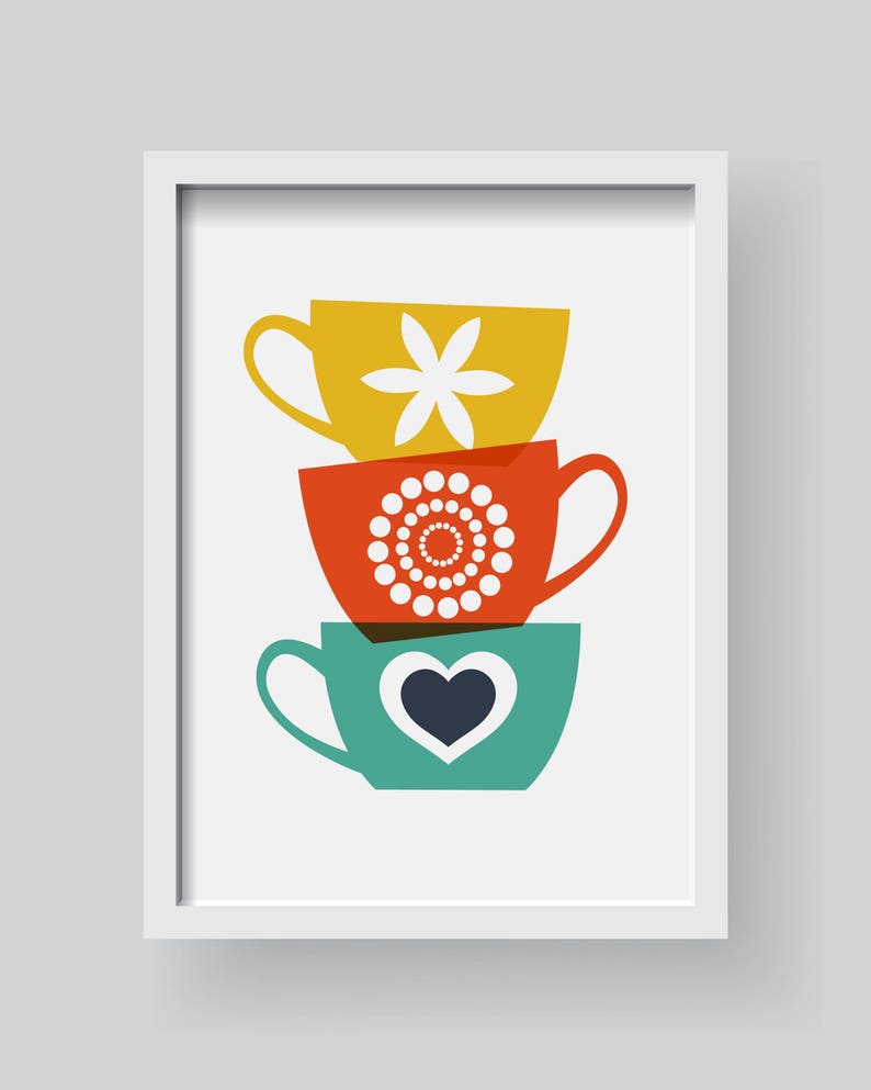 Lovely Modern Kitchen Decor Kitchen Wall Art Kitchen Prints Etsy