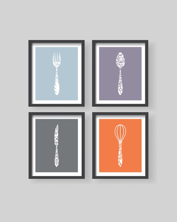 Modern Kitchen Decor Funny Kitchen Prints Kitchen Art Work Etsy