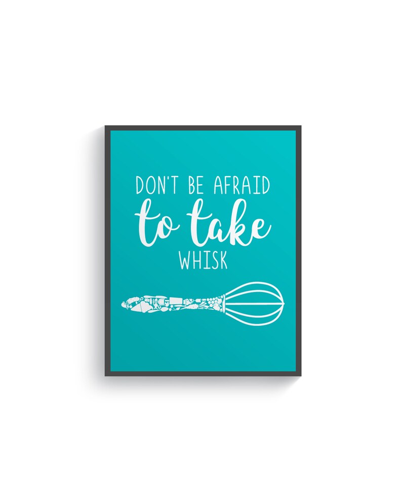 Funny Turquoise Brown Kitchen Wall Decor Kitchen Wall Art Etsy