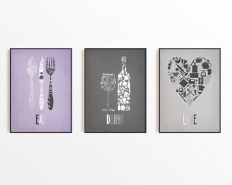 Purple Kitchen - Etsy