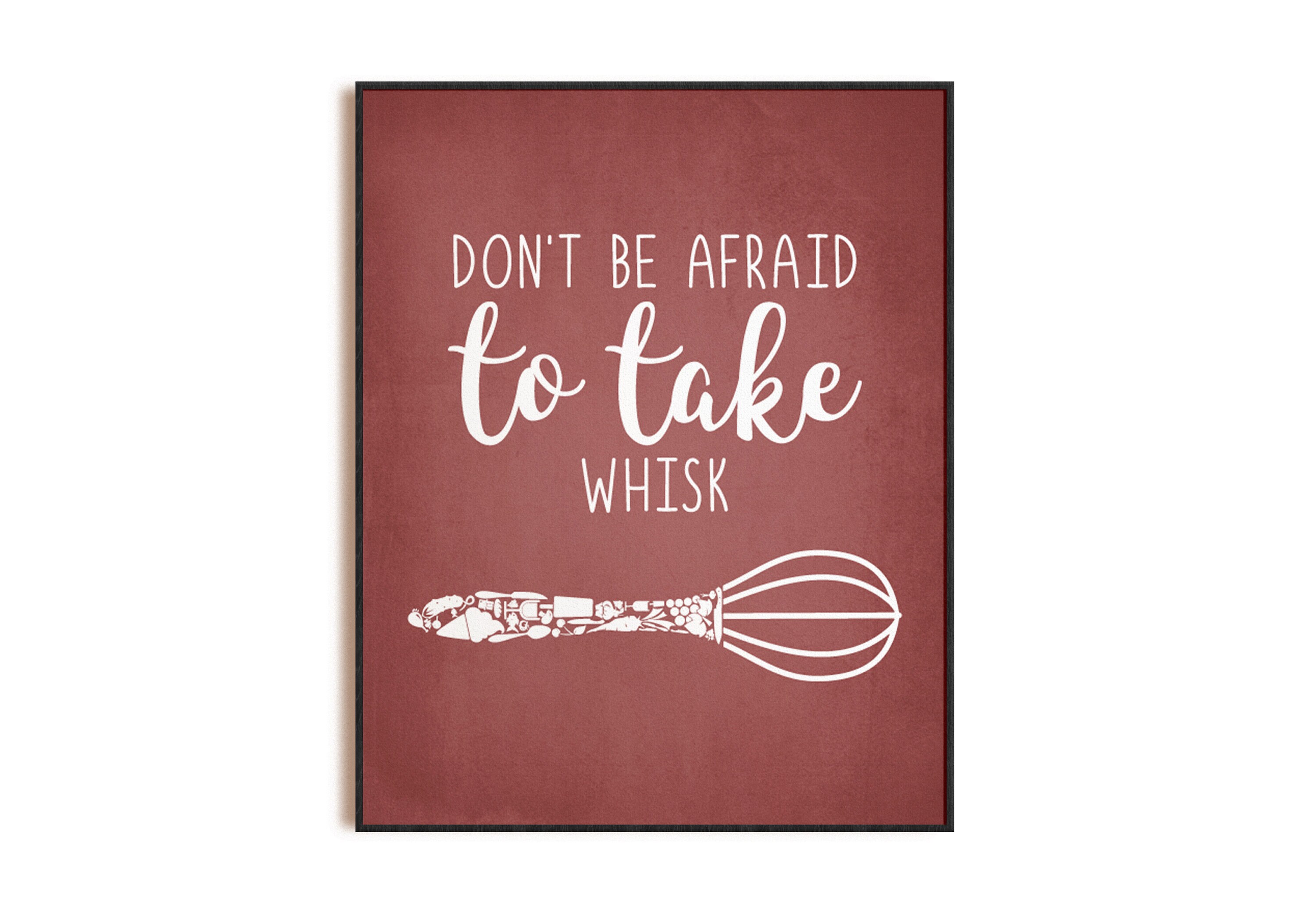 Red Kitchen Wall Decor Red Kitchen Art Kitchen Signs Red Etsy