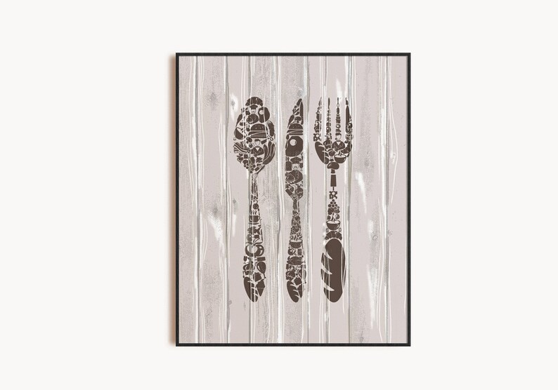 Wall Decor Kitchen Decor Brown Kitchen Wall Art Kitchen - Etsy