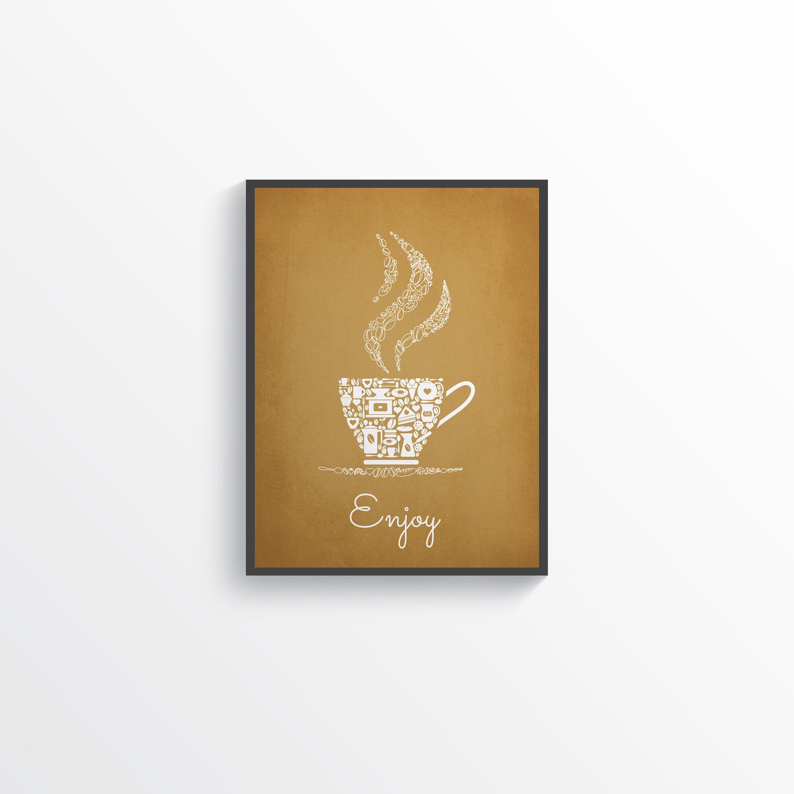 Black Gold Kitchen Wall Decor Kitchen Wall Art Kitchen Etsy