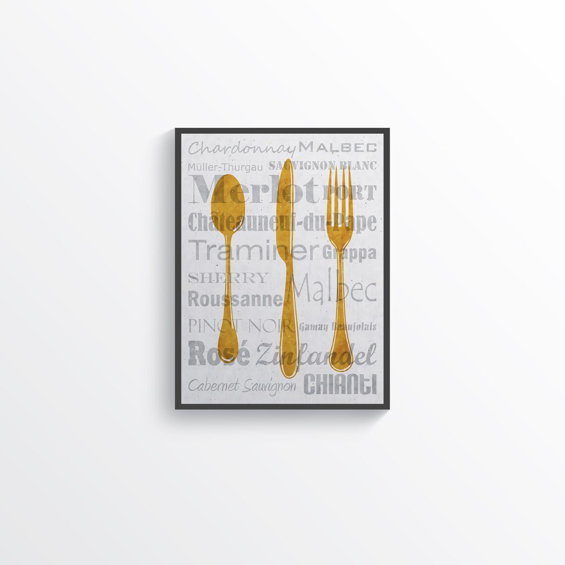 Mustard Yellow Kitchen Decor Gray Kitchen Wall Art Kitchen Etsy