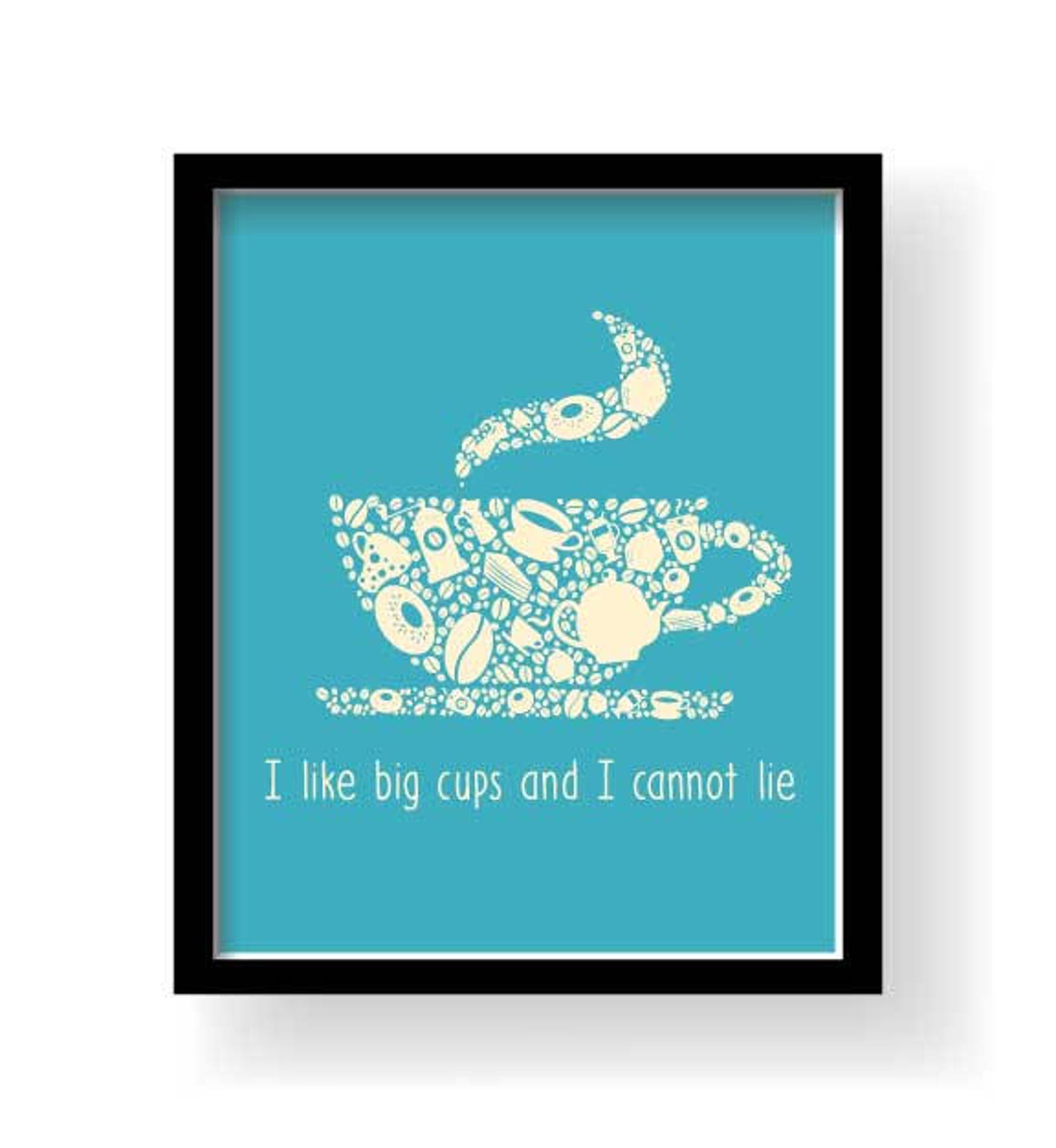 Unique Lovely Kitchen Decor Orange Teal Creamy Kitchen Wall Etsy