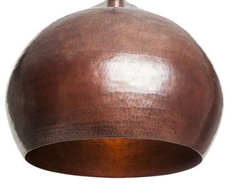 Copper pendant lamp from Mexico  - Cebolla - 41 cm x 35 cm