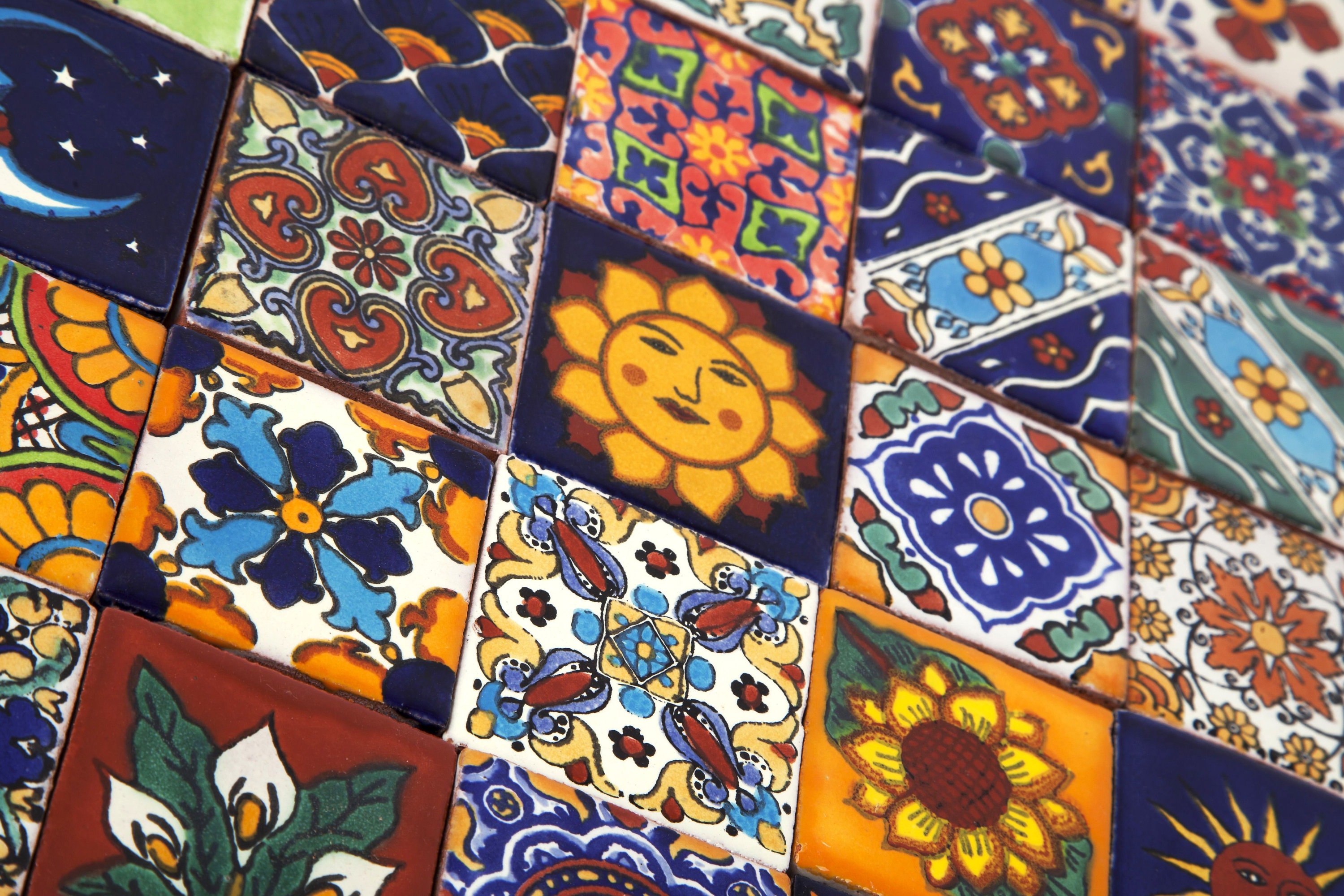 Azulejos mexicanos de cerámica Conjunto de 120 azulejos | Etsy