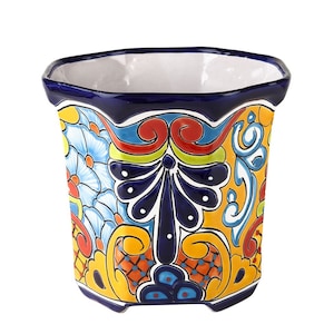 Large mexican pot Talavera - size L 29 x 30 cm