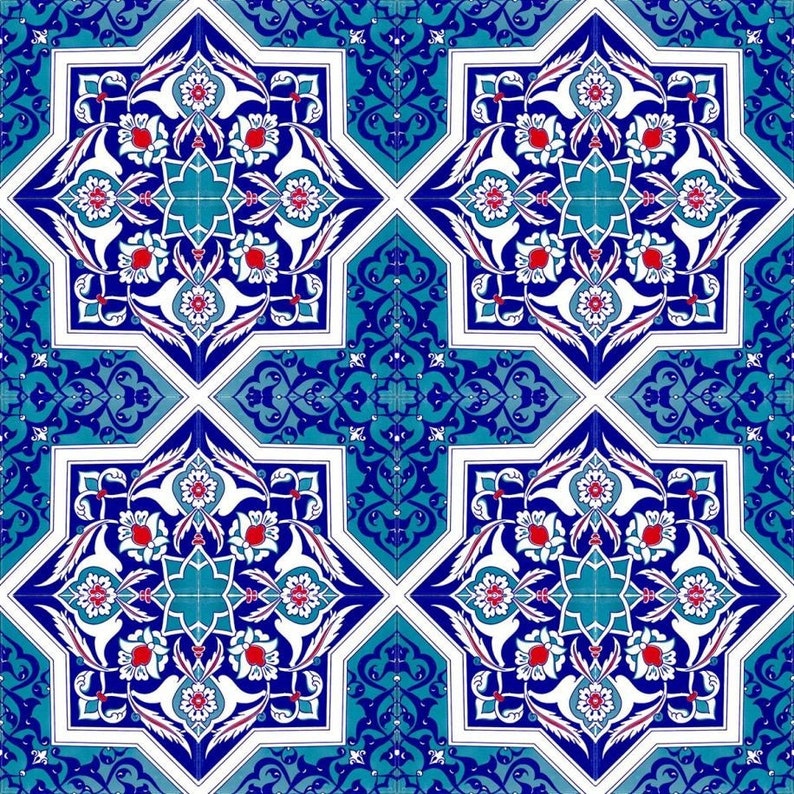 Iznik Tiles Turkish Tiles Oriental Decorative Tiles Etsy