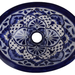 Mexican ceramic sink, talavera from Mexico 33 x 25 cm - Susanita