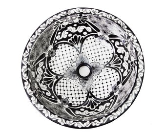 Sink vanity light round drop in washbasin - Serena light - 43 x 13cm