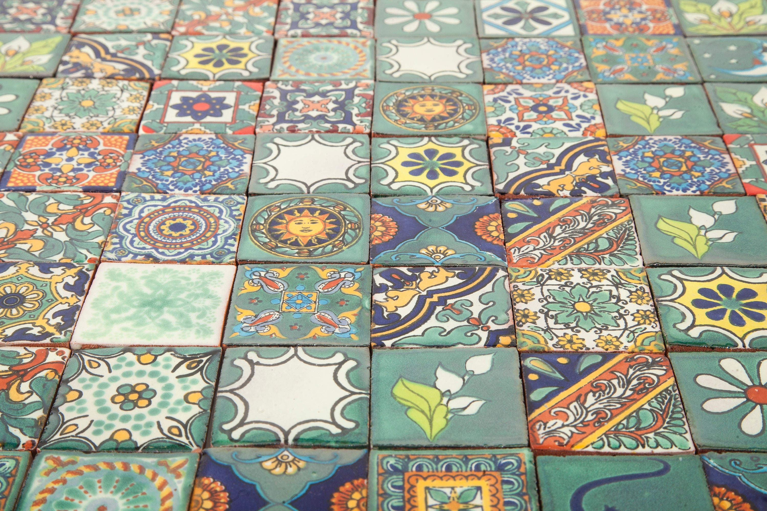 Carreaux De Mosaïque Mexicains En Céramique Armando - 30 Carreaux Decoratifs Mexicains En Ceramique Pour Salle De Bain Douche Escaliers 94507625