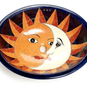 Ceramic sink from Mexico - 53 cm x 42,5cm x 15cm - Juanita