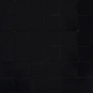 Plain colour black Talavera ceramic tiles from Mexico - Negro by Cerames - decorative ceramic black tiles 4x4 inches for kitchen backsplash