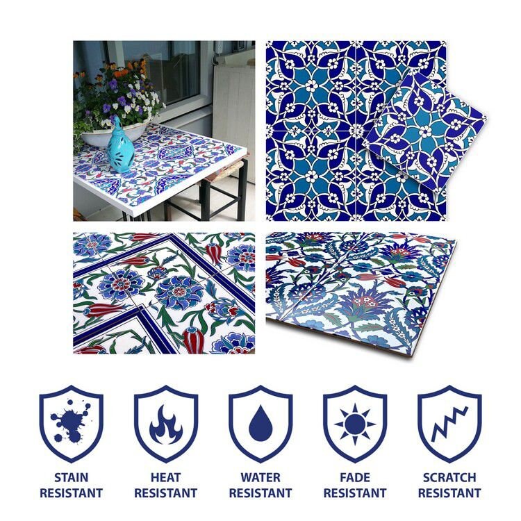 Iznik Tiles Turkish Tiles Oriental Decorative Tiles, 12