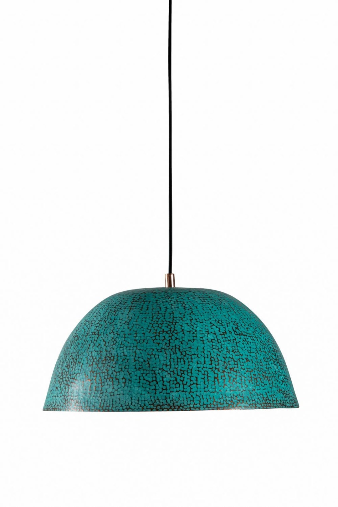 Hammered Copper Lamp - Serbal Verde - 39 X 19 Cm - Etsy