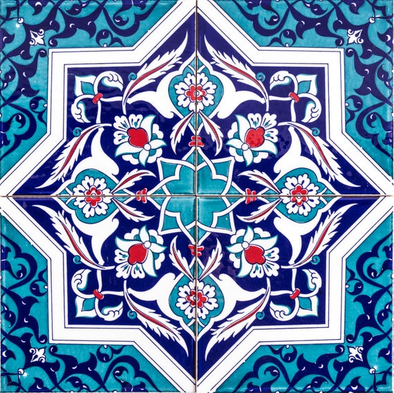 【美品】EngineeredGarments Islamic TilePrint Islamic Tiles Design, Printable File, Architecture Elements