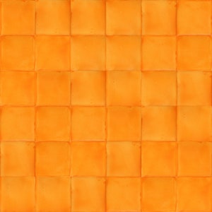 Yellow one - color ceramic tiles Talavera from mexico - 10.5 cm x 10.5 cm - Herrera