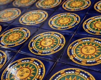 Azulejos Mexicanos Talavera Hechos A Mano - 10.5x10.5cm, Artesanales, Para Cocina O Baño