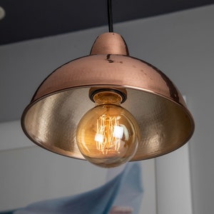 Copper lamp from Mexico - Daliannn Rose - 22 x 16 cm