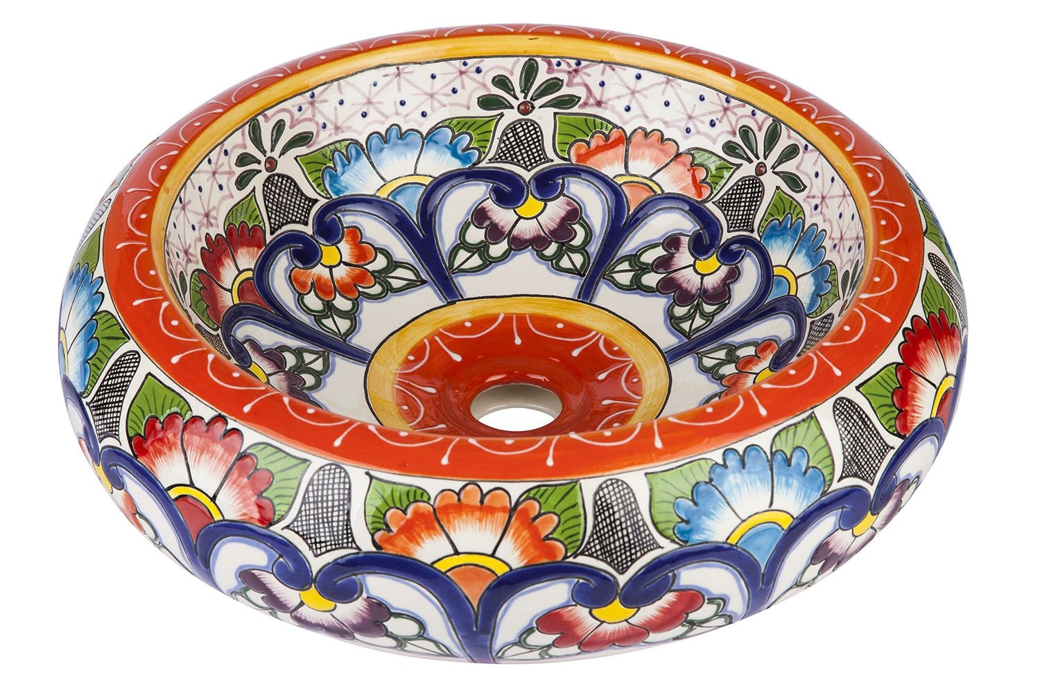 Victorina - ceramiczna umywalka zdobiona z reliefem