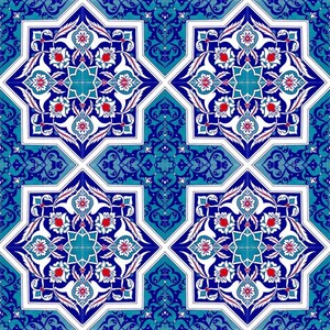 Iznik tiles Turkish tiles oriental decorative tiles, 12 patterned tiles 20 cm x 20 cm 0,48m2 Mehtap image 5