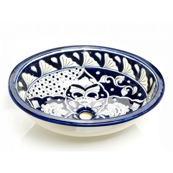 Javiera Ceramic Hand Painted Mexican Sink