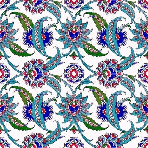 Oriental Iznik tiles 20 cm x 20 cm 1 set - 12 tiles - 0,48m2 - Kelebek