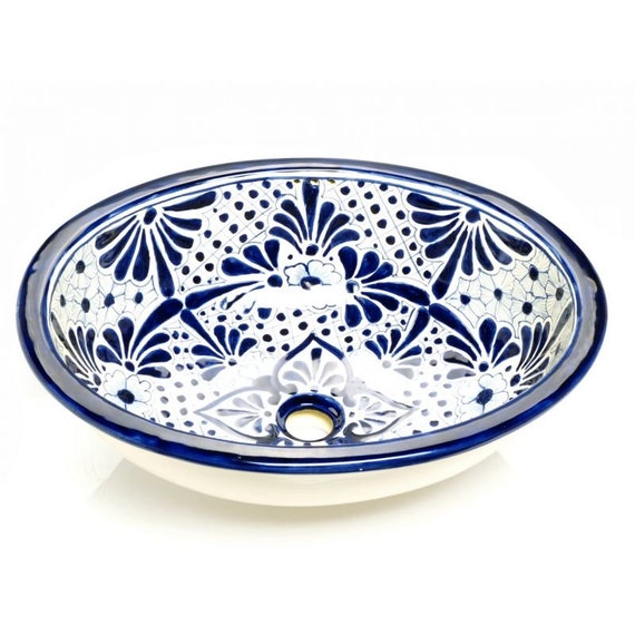 Jimena Ceramic Talavera Hand Painted Mexican Sink