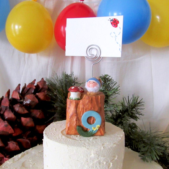 Enchanted Forest Woodland Photo Holder Miniature Gnome Etsy
