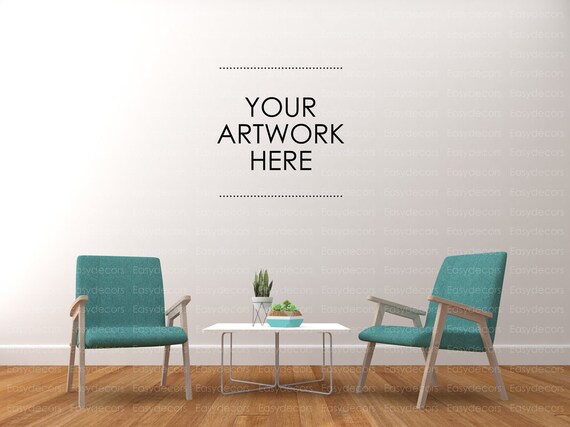 Interior Mockup For Your Artwork Empty Wall Mockup Digital Interior Mockup For Your Artwork Empty Wall Mockup Digital
