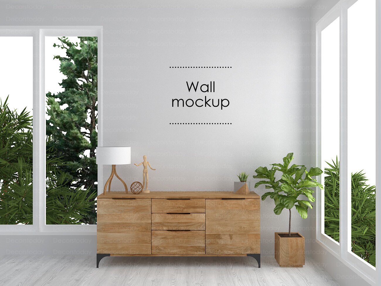Wall mockup for your artwork, Empty wall mockup, Interior wall for yo…