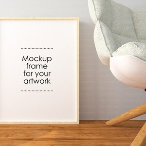 Poster /& photo frame Digital download Frame support your art display Mockup frame for your artwork Digital frame Empty frame mockup