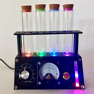 Steampunk Mad Scientist Test Tube Display: Animated Lights, USB Powered