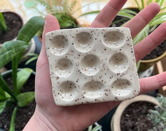 Handmade Mini Ceramic Paint Palette