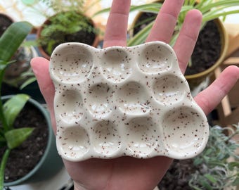 Handmade Mini Ceramic Paint Palette