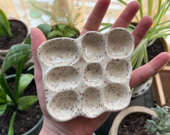 Handmade Mini Ceramic Paint Palette