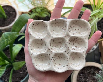 Handmade Mini Ceramic Paint Palette