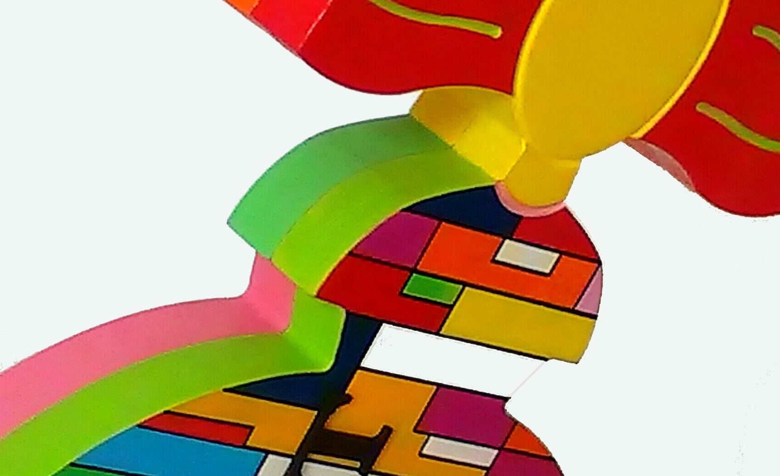 Pop Art Sculpture Modern Contemporary Art Work Wooden Standing Etsy