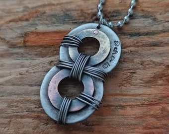 Infinity Herren Halskette Herren Halskette Herren Halskette Anhänger Herren Kette Halskette Halskette Herren Schmuck Anhänger Rustikale Halskette Geschenk