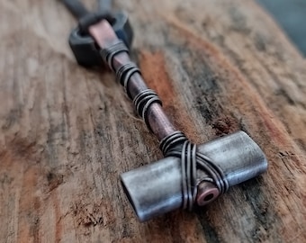 Viking Hammer  Hand Forged  Viking Jewelry  Viking Pendant  Thor's Hammer  Pendant Hammer  Viking Hammer Necklace  Forged Necklace   Viking