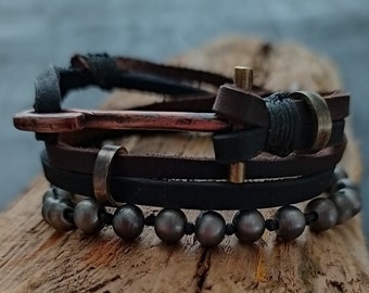 【2plan】25SS★ [LAN ARCHIVE] Black Leather Hook Bracelet il_340x270.3729138235_qdcx.jpg