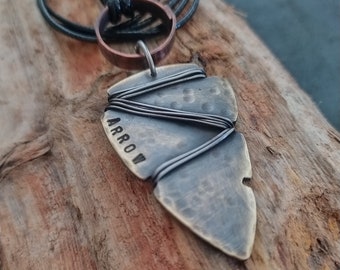 Arrowhead Necklace  Arrow Necklace  Arrow Pendant  Men's Necklace  Arrow Jewelry  Mens Pendant  Mens Jewelry Necklace  Mens Jewelry Pendant