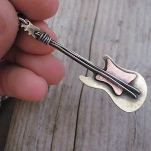 Guitar Gift Guitar Player Gift Guitar Necklace Music Jewelry Music Gift Guitar  Guitar Jewelry  Pendant Guitar  Music Guitar  Music Necklace