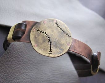 Baseball gift  Sport Bracelet  Sport Jewelry  Baseball Jewelry  Sport Gift  Baseball Bracelet  Softball Gift  Baseball gifts Men  Baseball